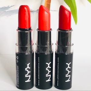 3pc NYX Red Lipstick Trio